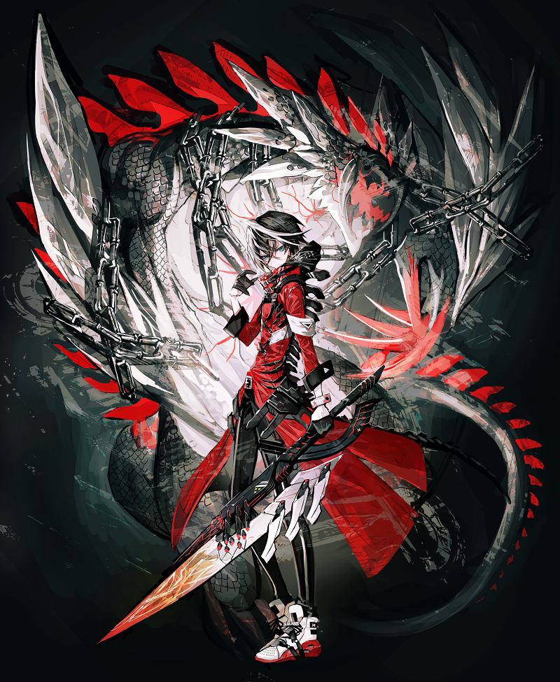 This is a pixiv picture whose title is HERO.