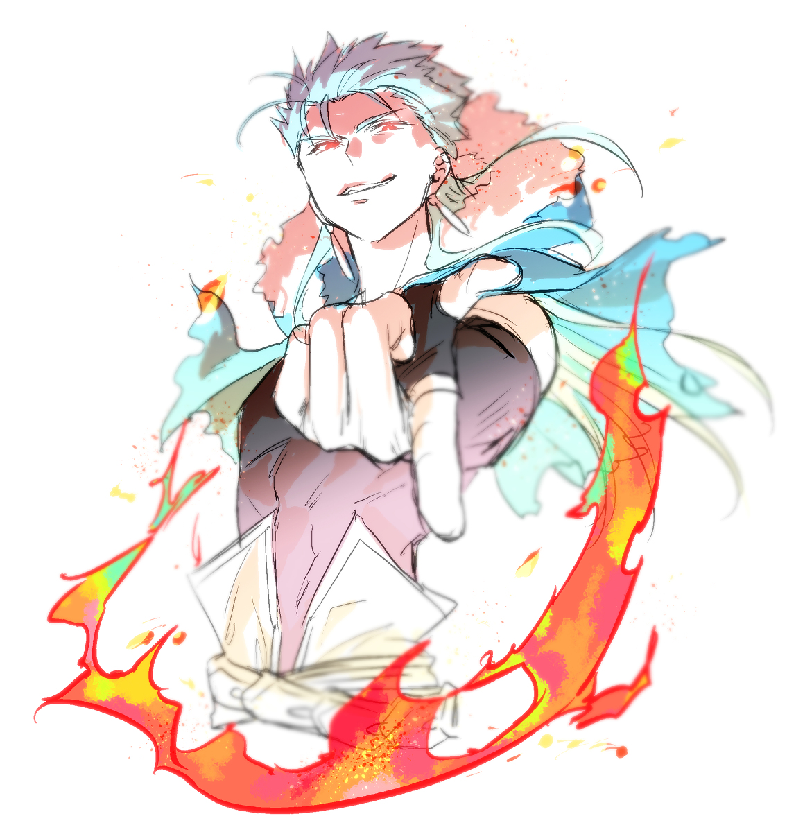 This is a pixiv picture whose title is クーぐだ9.