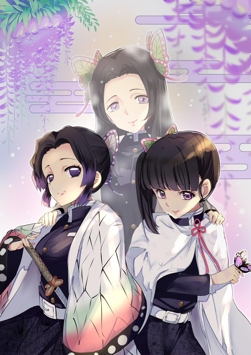 This is a pixiv picture whose title is 3姉妹.