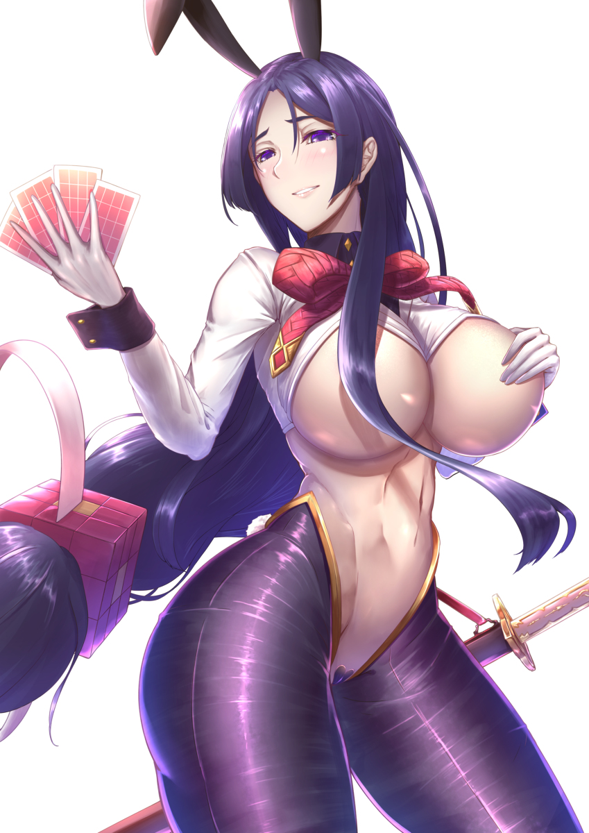 This is a pixiv picture whose title is 逆バニーママ.