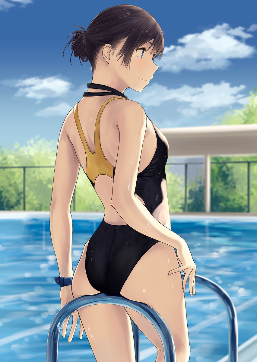 This is a pixiv picture whose title is poolside.