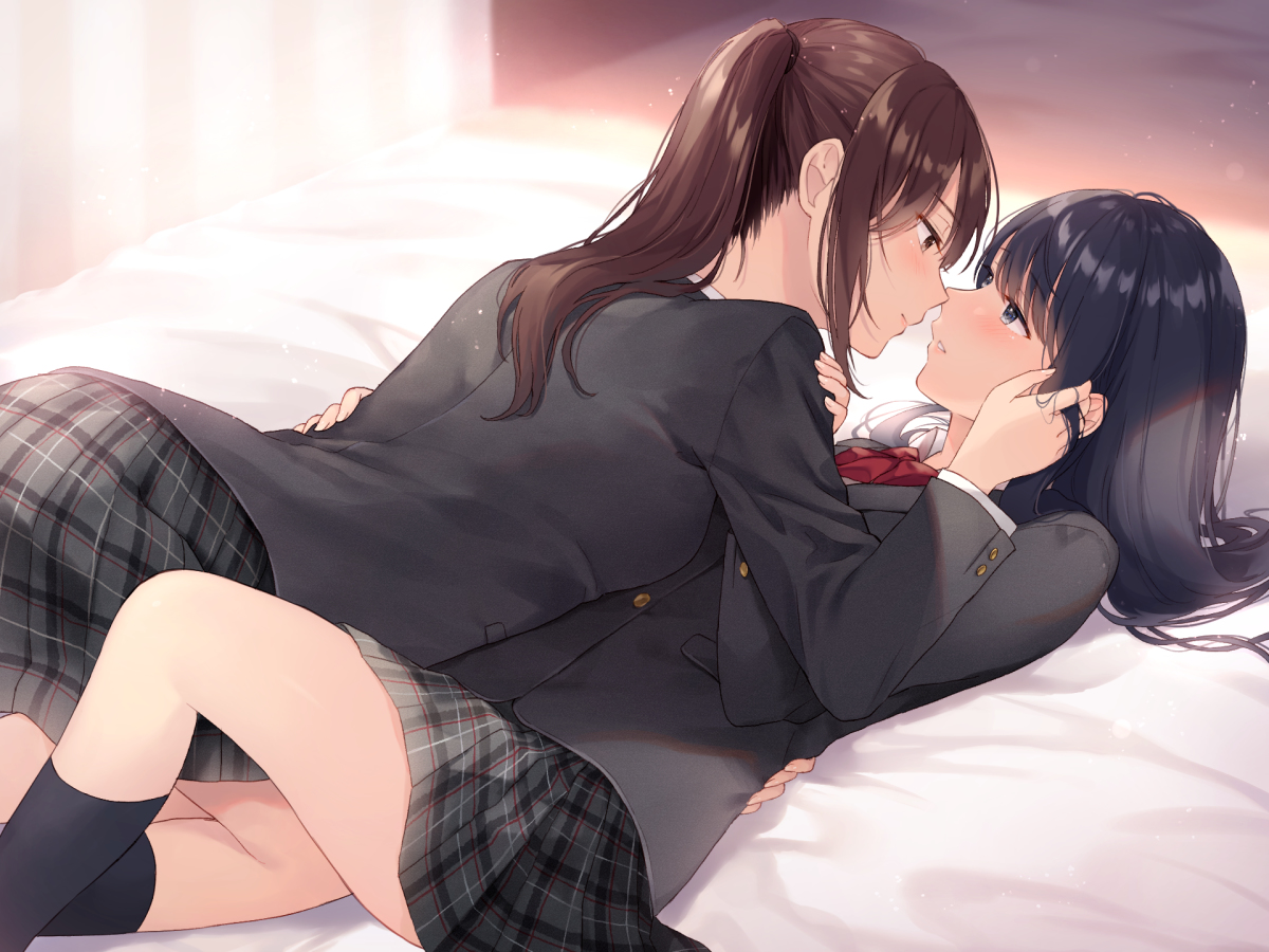 This is a pixiv picture whose title is 百合.
