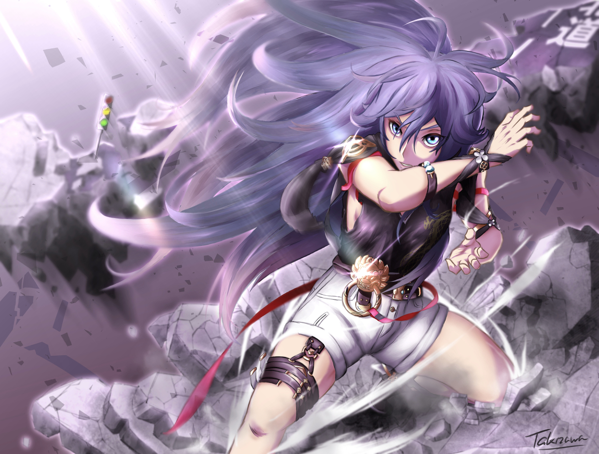 This is a pixiv picture whose title is Fuhua (remake ver.).