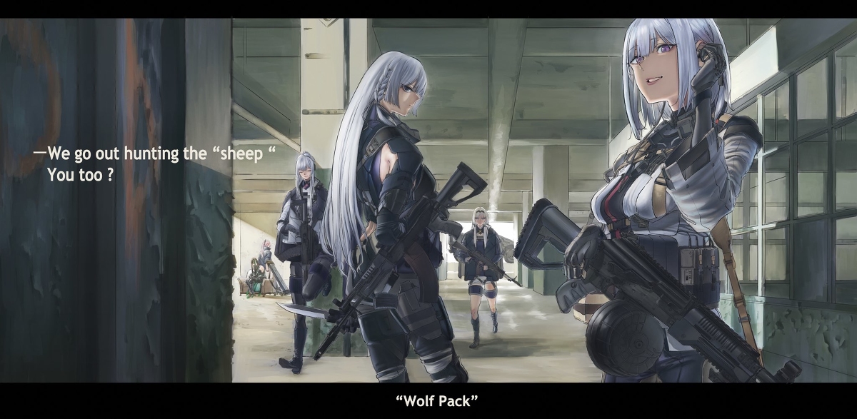 This is a pixiv picture whose title is Wolf Pack.