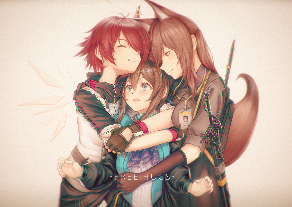 This is a pixiv picture whose title is FREE HUGS.