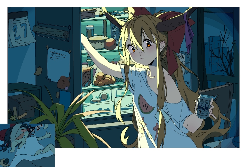 This is a pixiv picture whose title is 夏の夜.