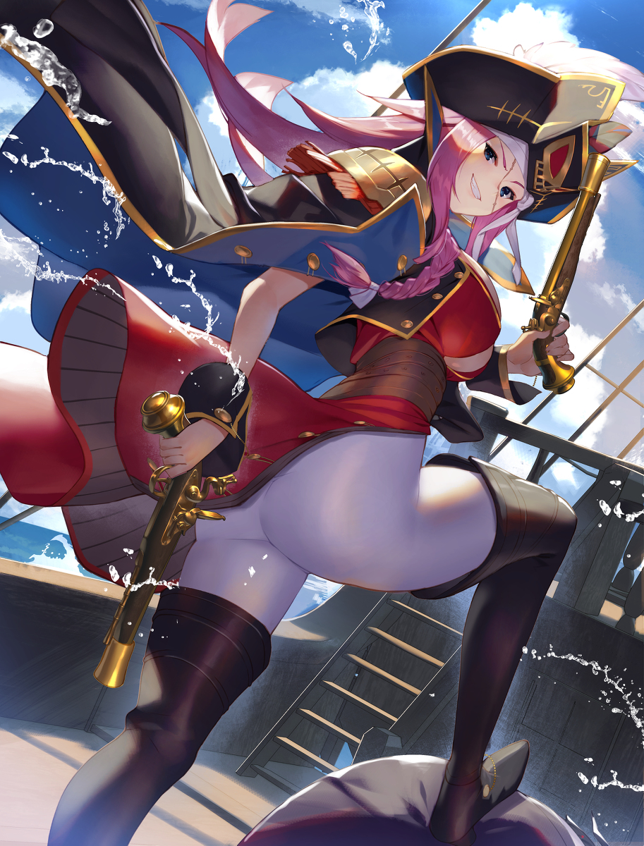 This is a pixiv picture whose title is 船長.