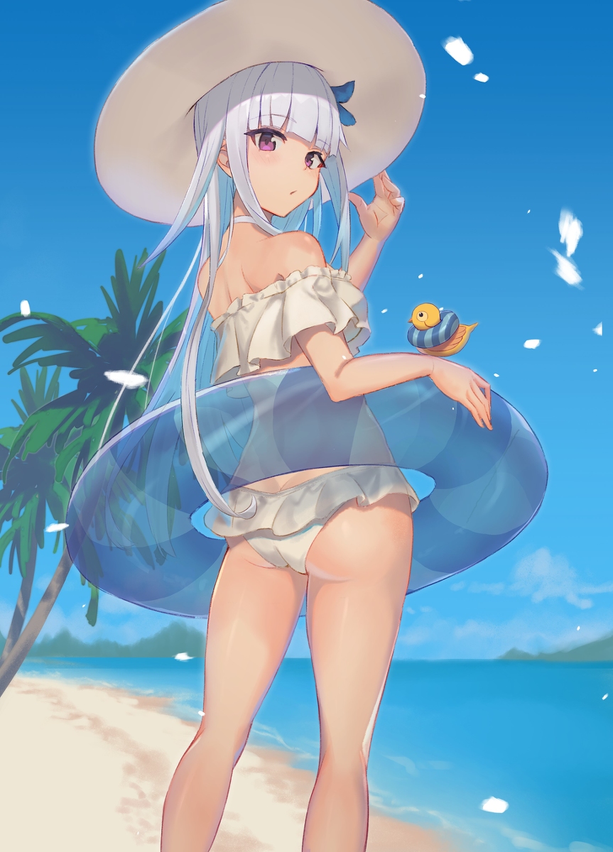 This is a pixiv picture whose title is 常夏のリゼ.