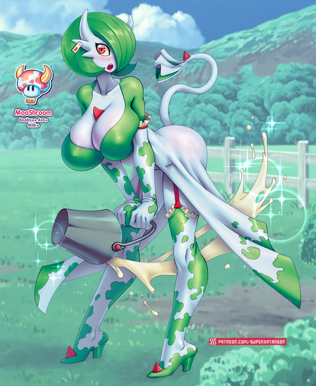 This is a pixiv picture whose title is Moo Gardevoir + shiny.