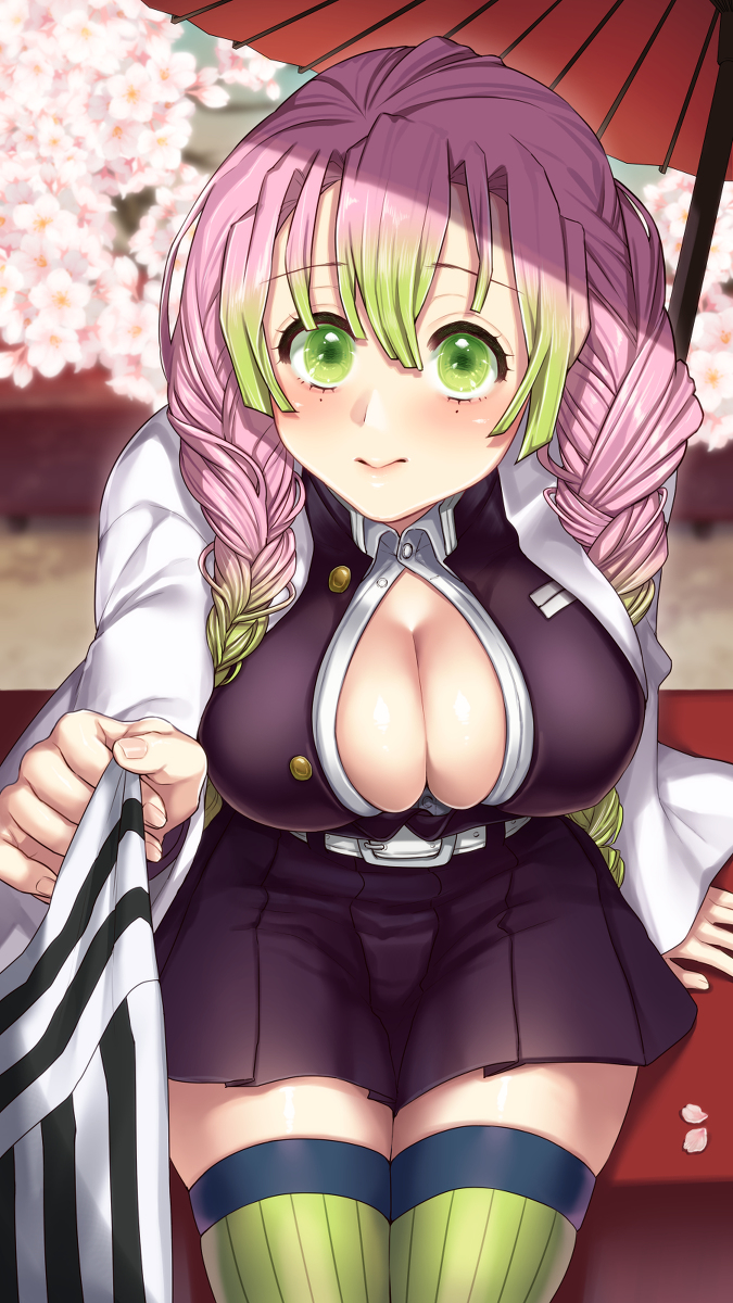 This is a pixiv picture whose title is 甘露寺蜜璃.
