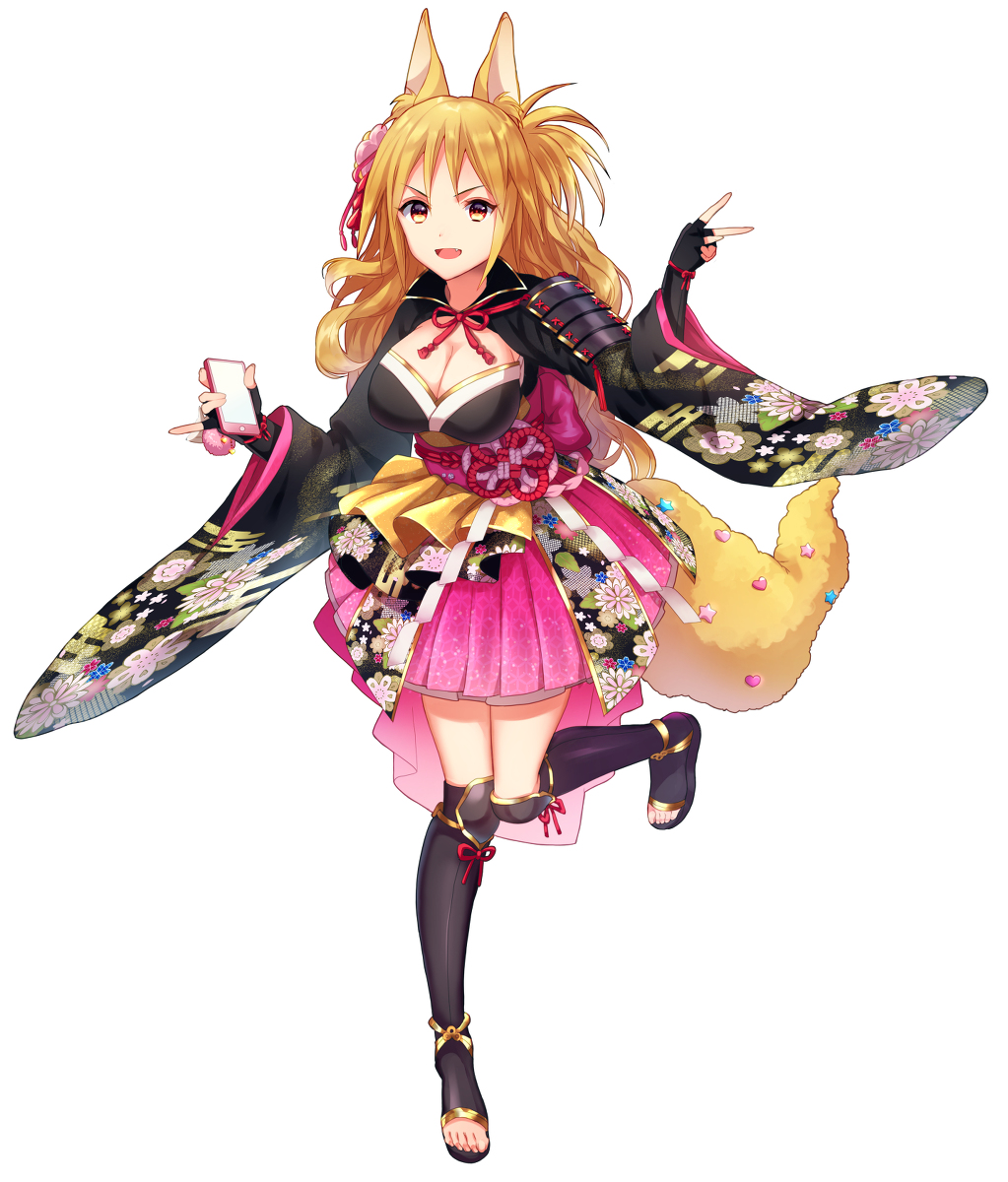 This is a pixiv picture whose title is 狐ギャル.