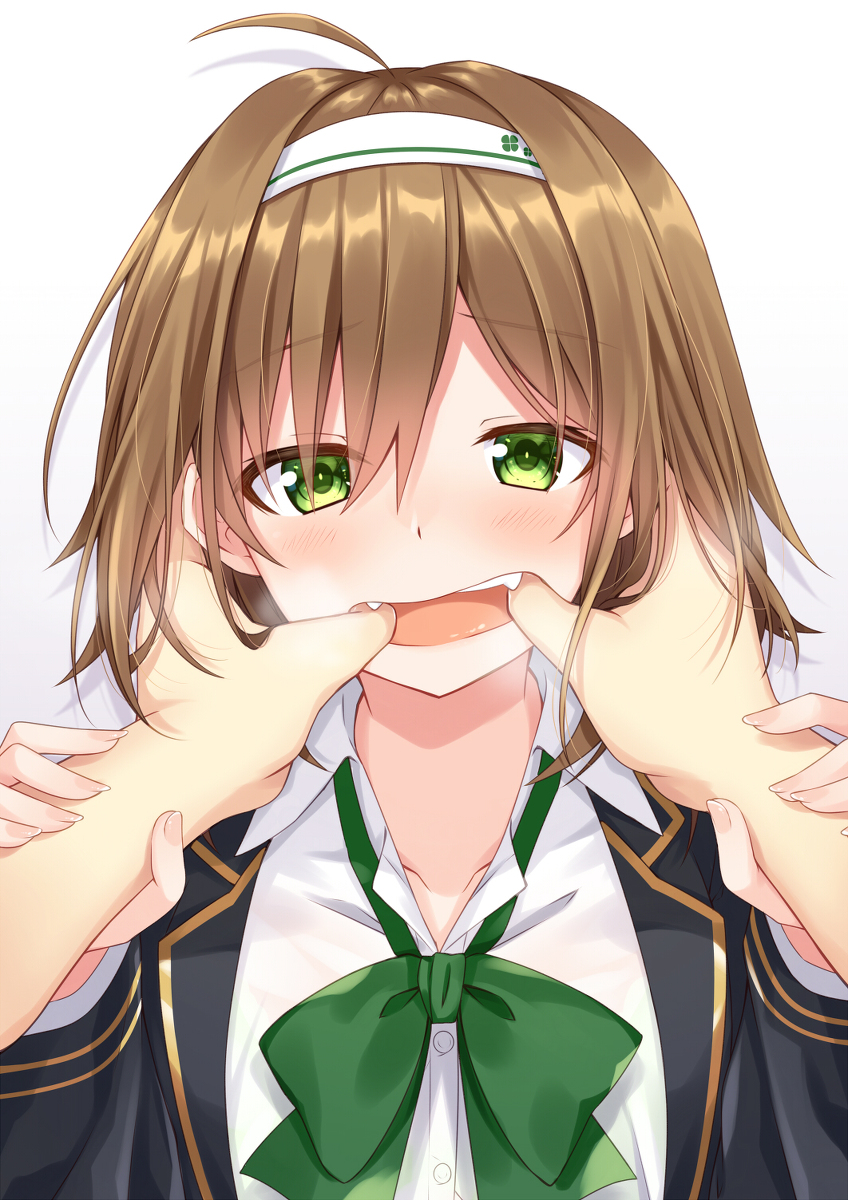 This is a pixiv picture whose title is 「にゃにふるんれふか......?」.