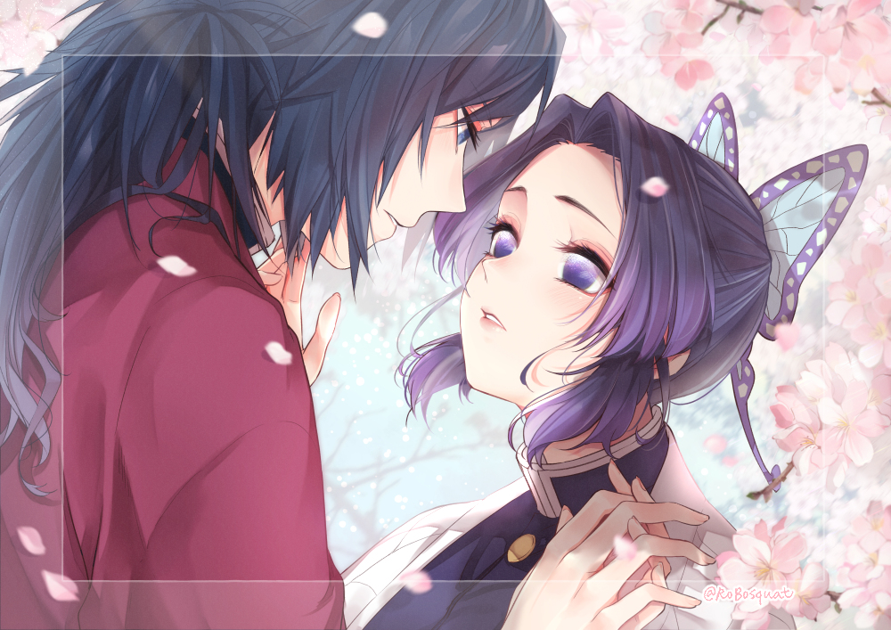 This is a pixiv picture whose title is 桜の花が咲く頃に.