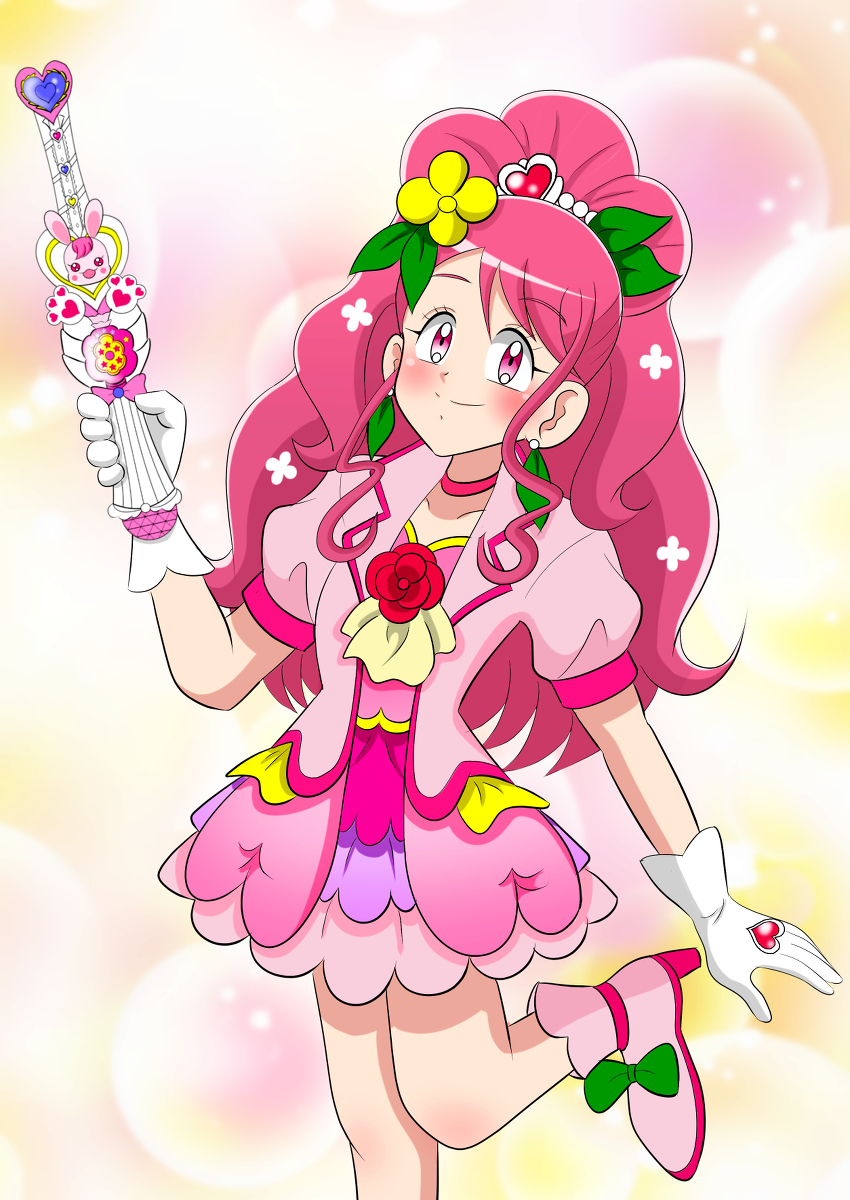 This is a pixiv picture whose title is キュアグレース（ヒーリングっど♥プリキュア）.