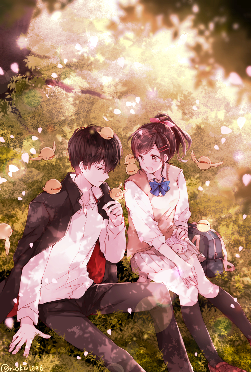 This is a pixiv picture whose title is 春のひととき.