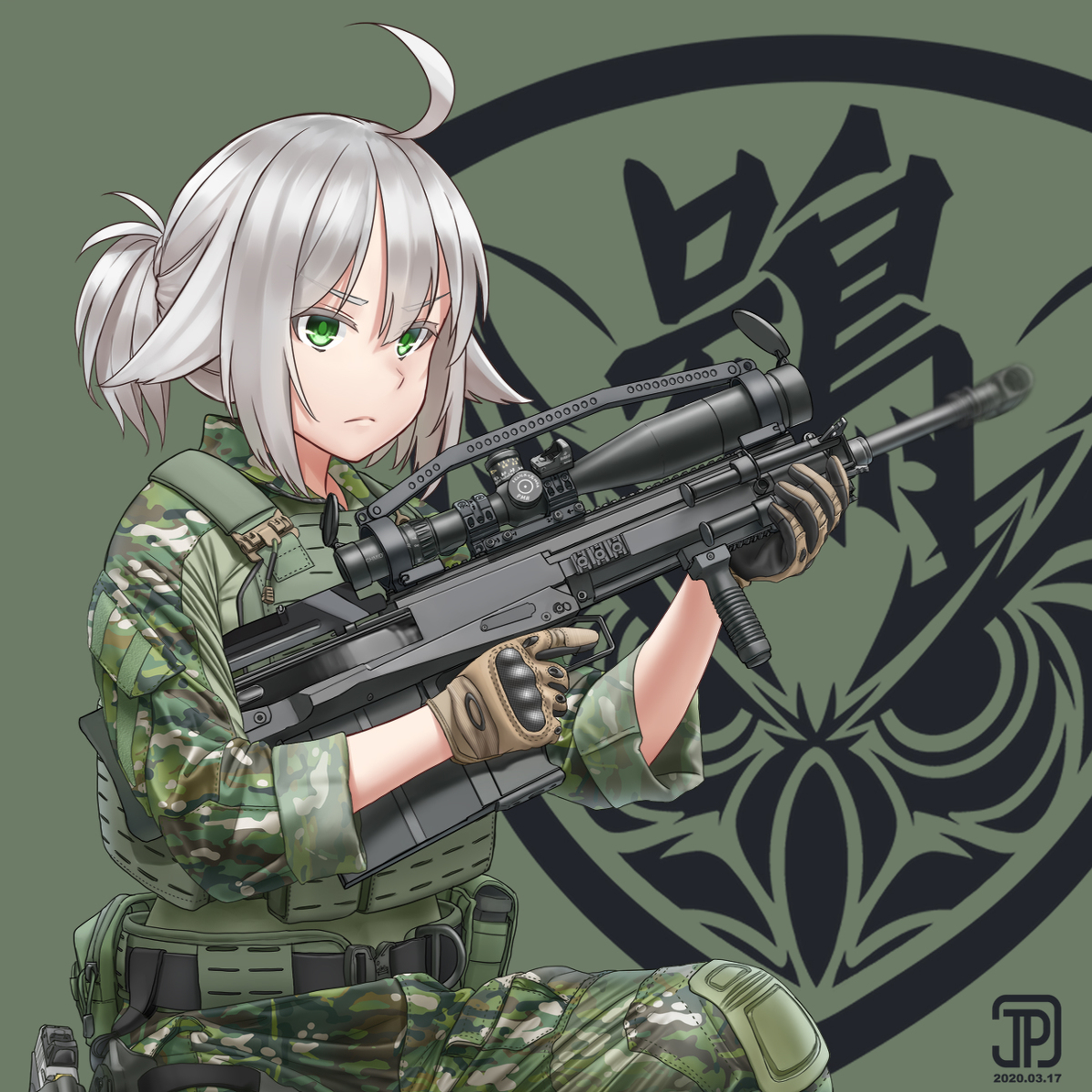 This is a pixiv picture whose title is Gepárd anti-materiel rifle.