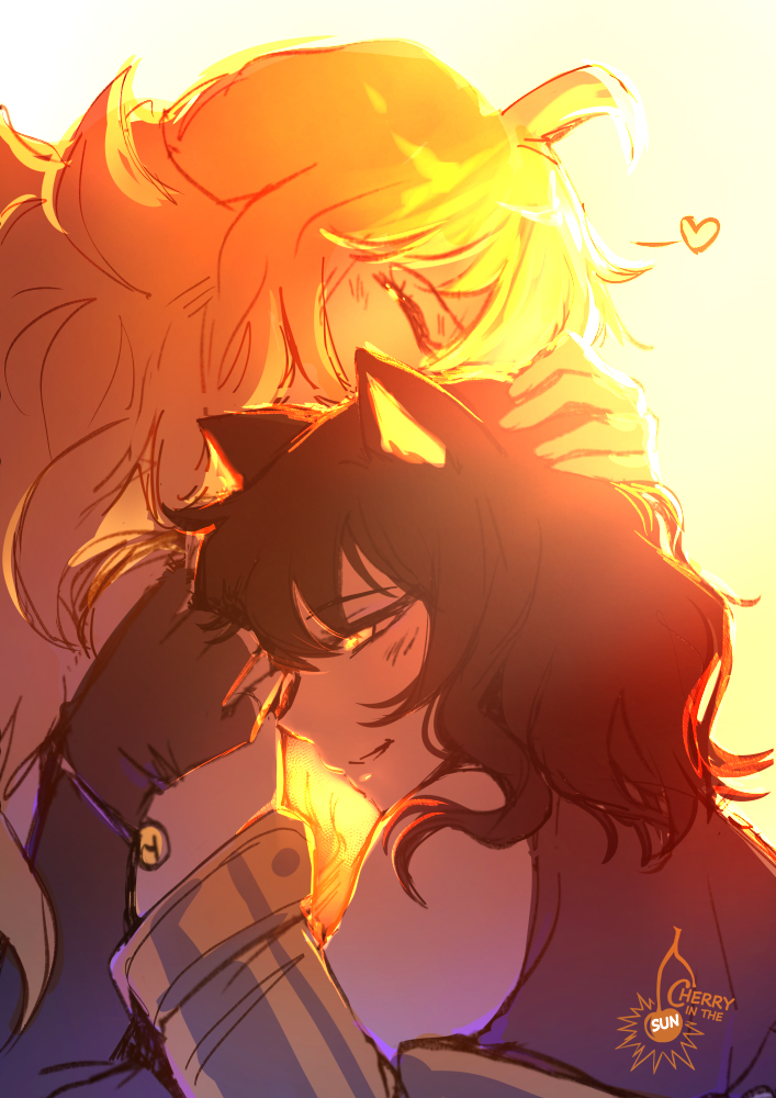 This is a pixiv picture whose title is Yang x Blake - Warm.