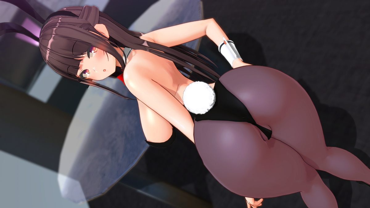This is a pixiv picture whose title is 黒タイツバニー.
