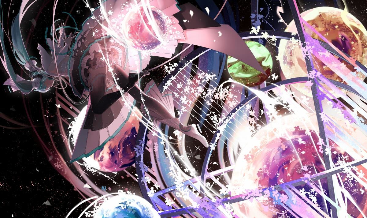 This is a pixiv picture whose title is 幻想.