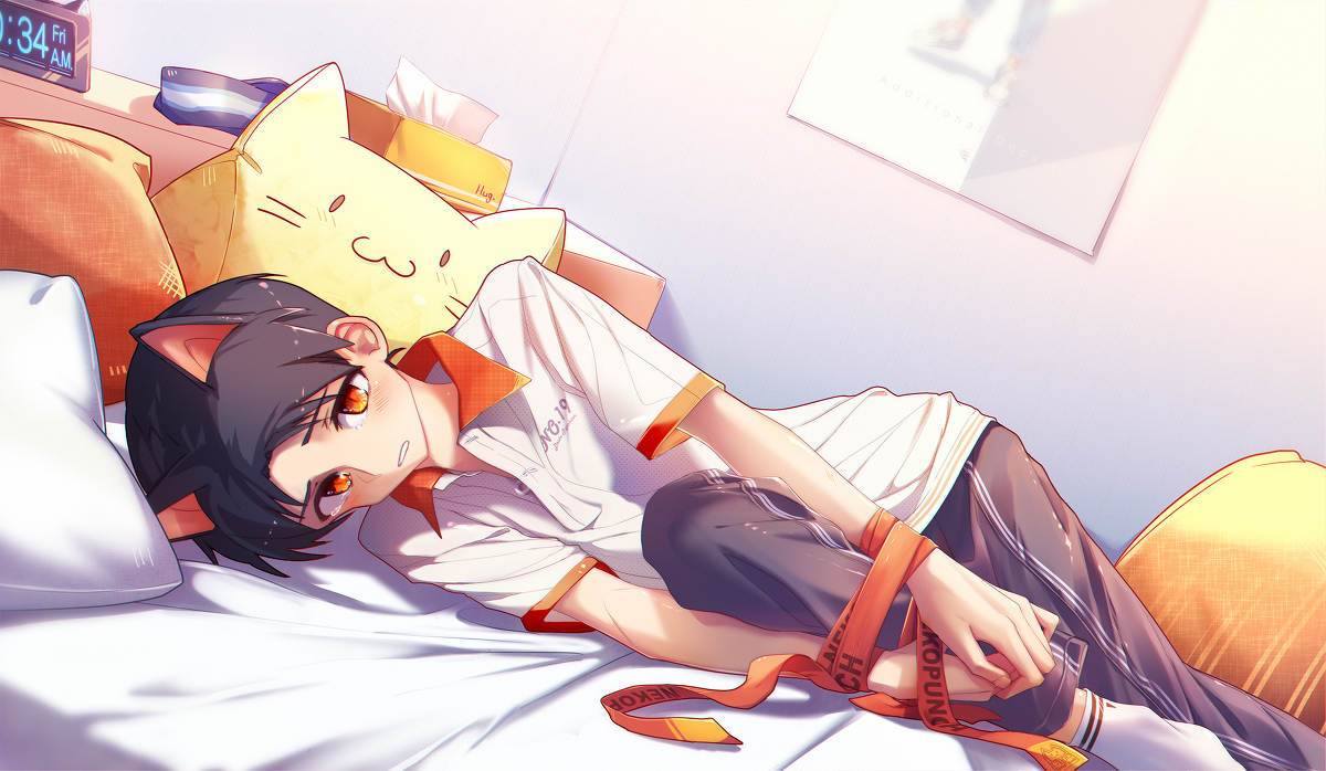 This is a pixiv picture whose title is 00:34 A.M..