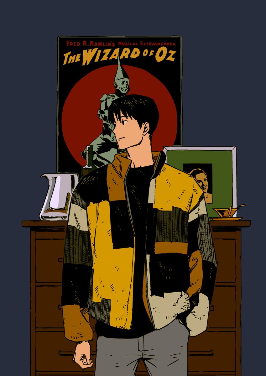 This is a pixiv picture whose title is iago.