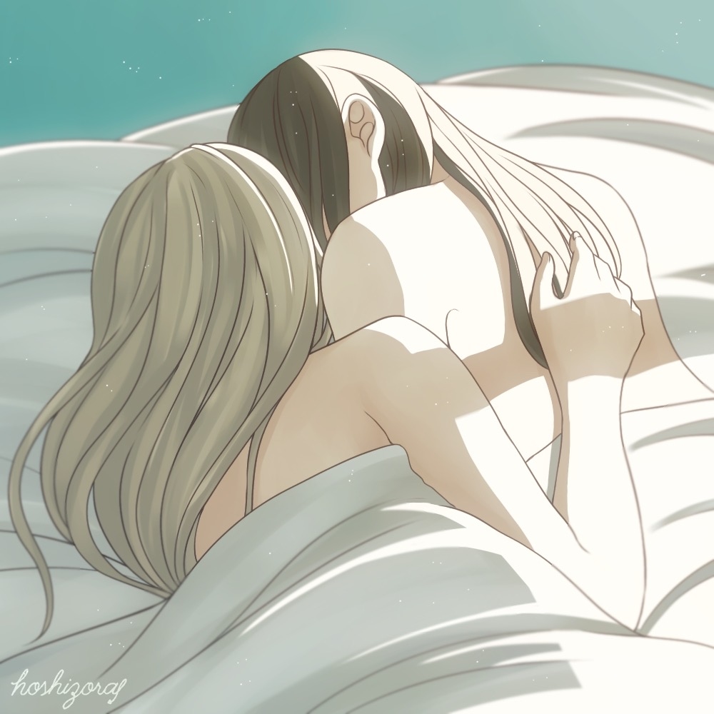 This is a pixiv picture whose title is 百合.