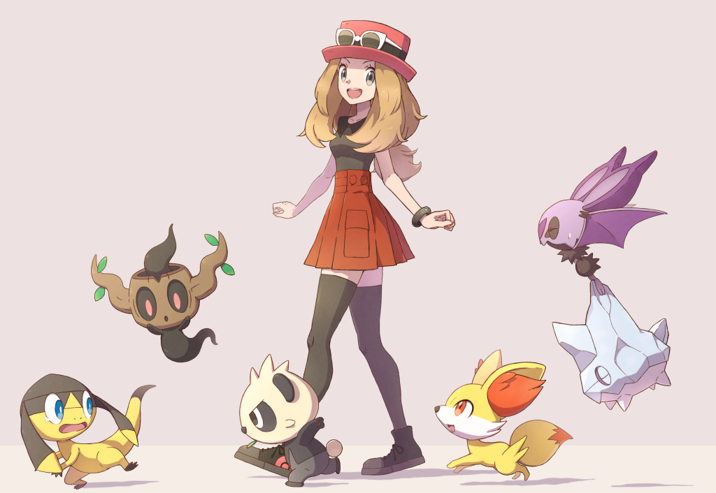 This is a pixiv picture whose title is 【ポケモンY】殿堂入りパーティ.