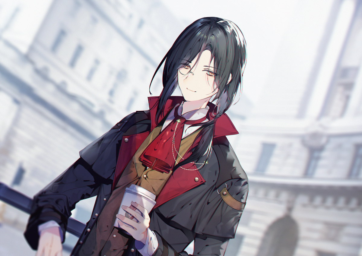 This is a pixiv picture whose title is さて今日も元気に事件解決.