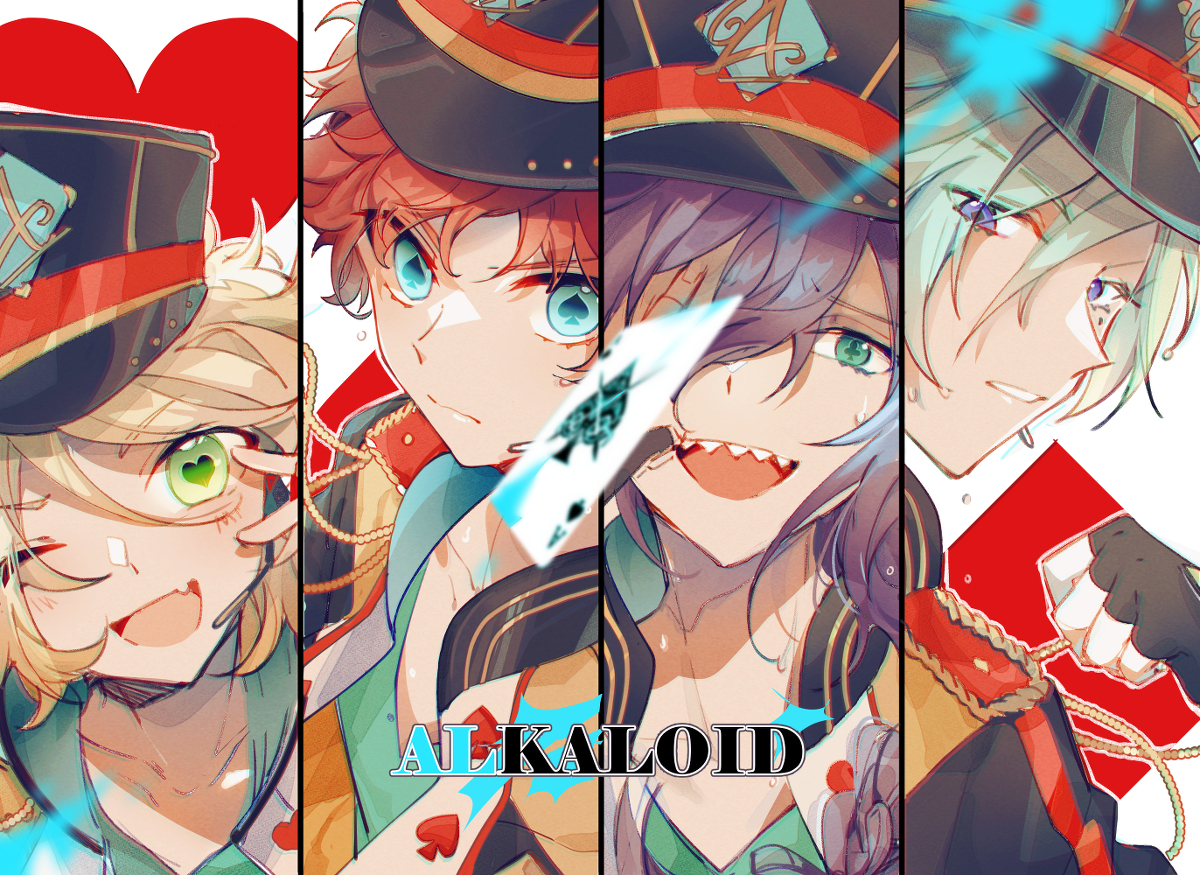 This is a pixiv picture whose title is ♠♥ALKALOID♦♣.