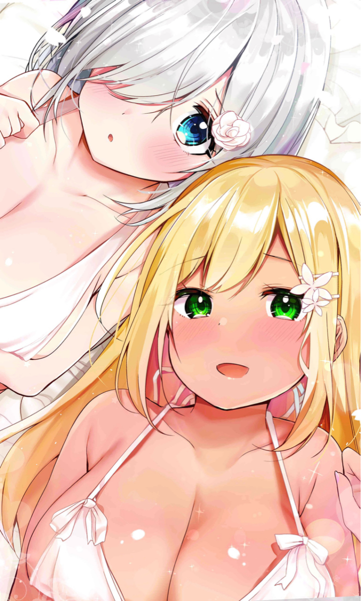 This is a pixiv picture whose title is ｢｢ね どっちが好きなの…？｣｣.