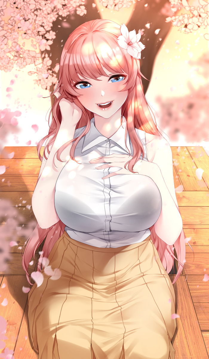 This is a pixiv picture whose title is Cherry Blossom.