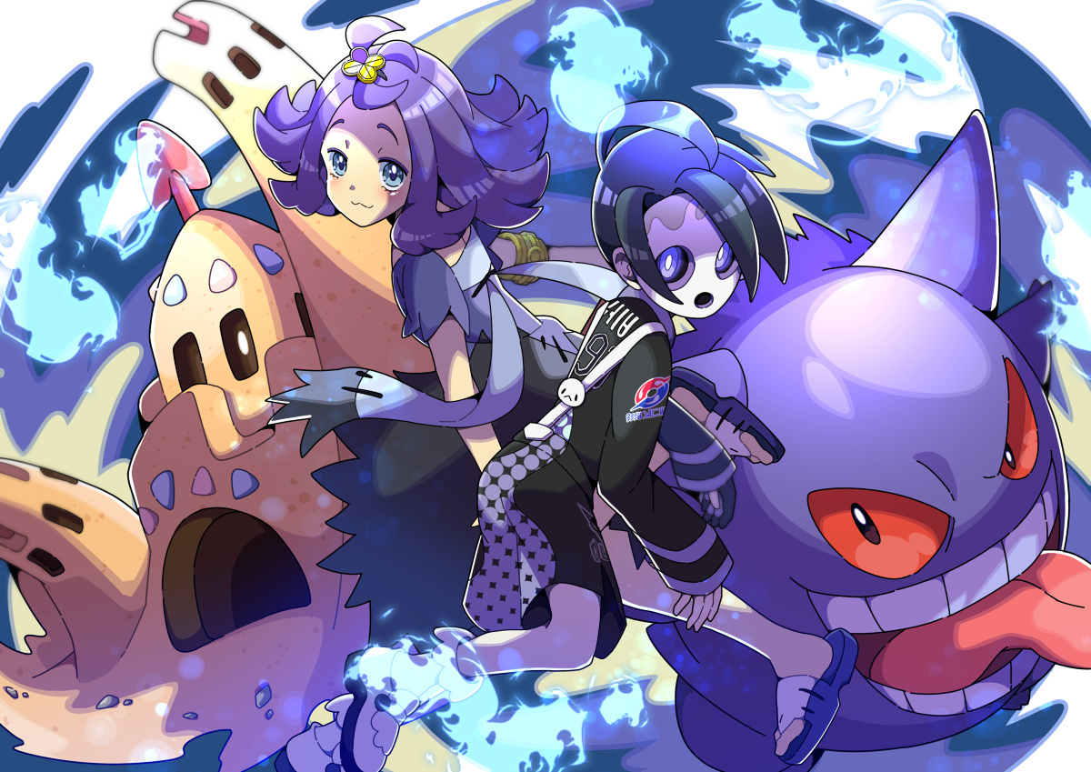 This is a pixiv picture whose title is 【ポケモン剣盾】オニオン＆アセロラ.