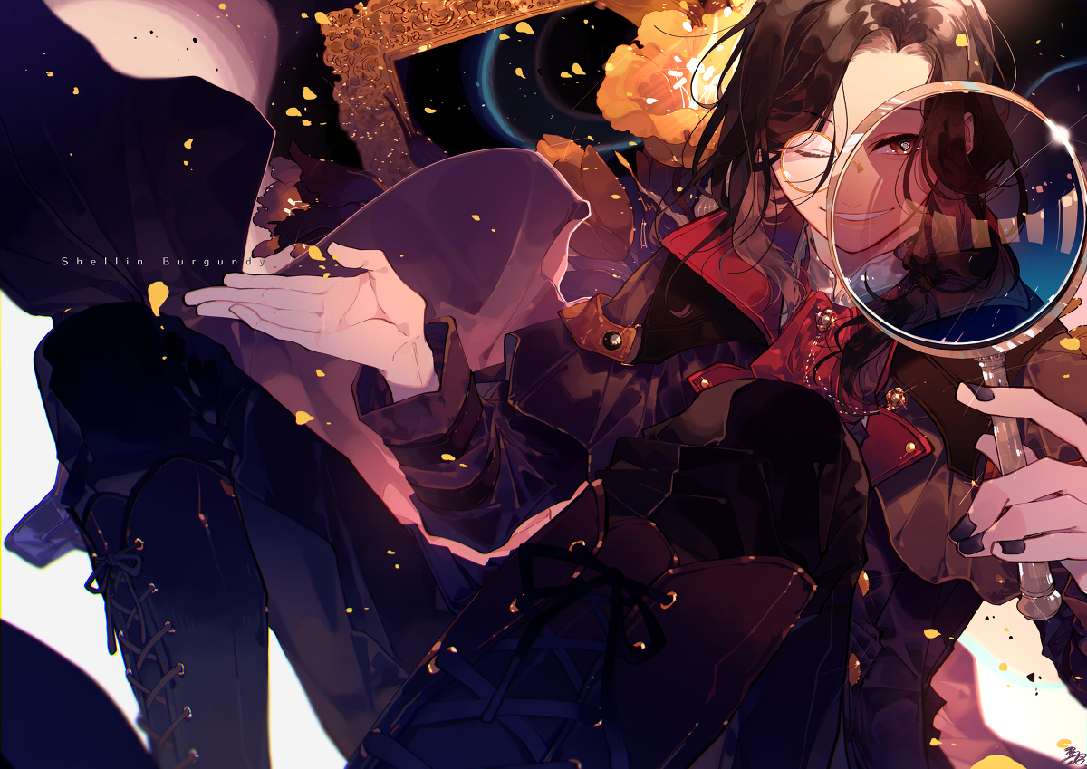 This is a pixiv picture whose title is 探偵.