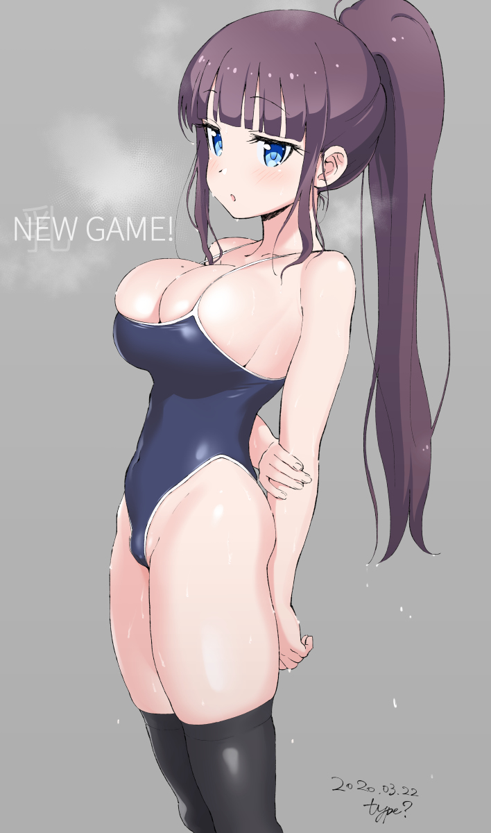 This is a pixiv picture whose title is 趣味のコスプレの体作りのため近所のプールでひと泳ぎしたひふみ先輩.