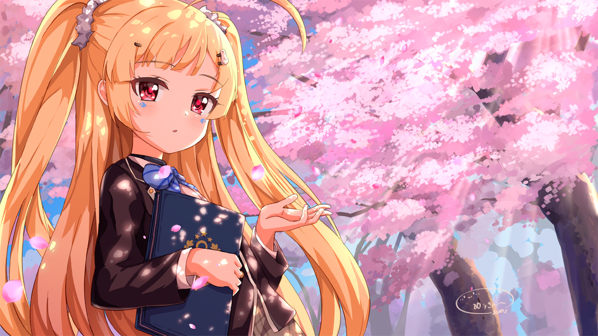 This is a pixiv picture whose title is エルドリッジと桜.