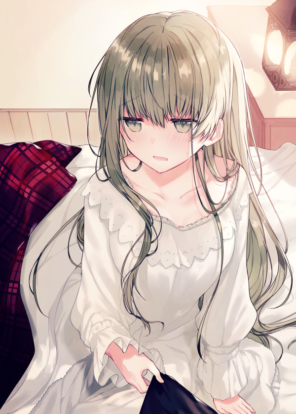 This is a pixiv picture whose title is 「おや…すみなさい」.