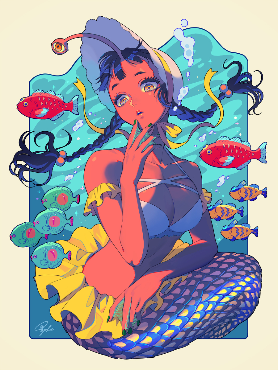 This is a pixiv picture whose title is nostalgic mermaid.