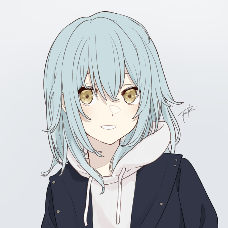 This is a pixiv picture whose title is 白パーカー.