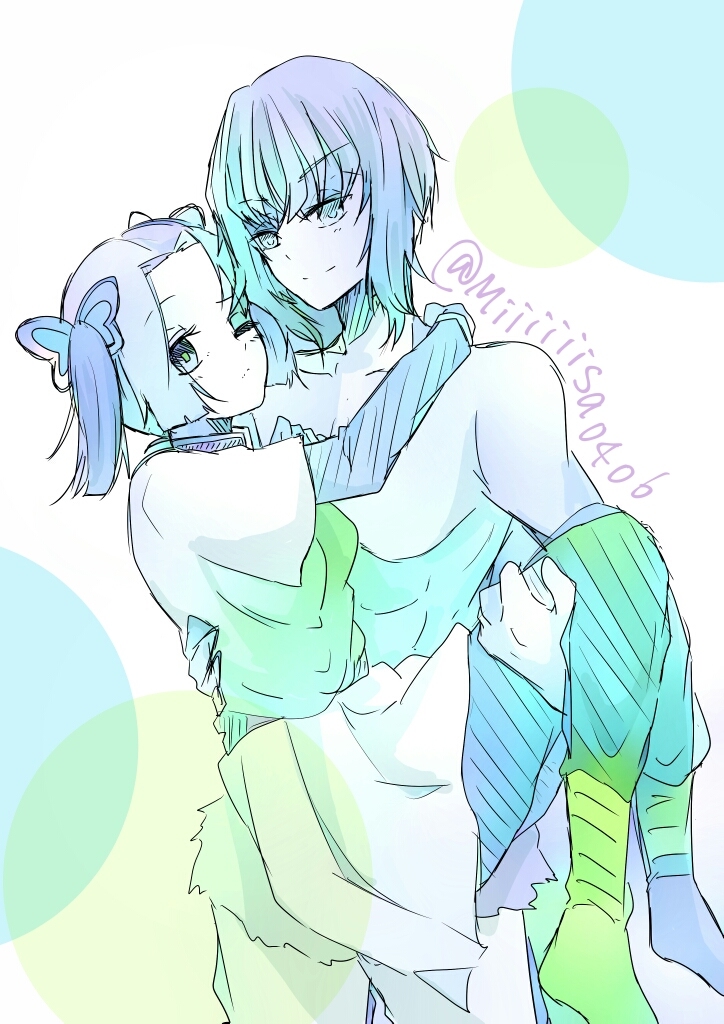 This is a pixiv picture whose title is お姫様抱っこ.