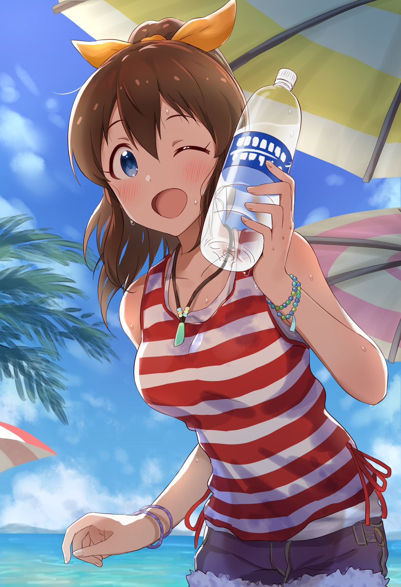 This is a pixiv picture whose title is 佐竹さん・夏.