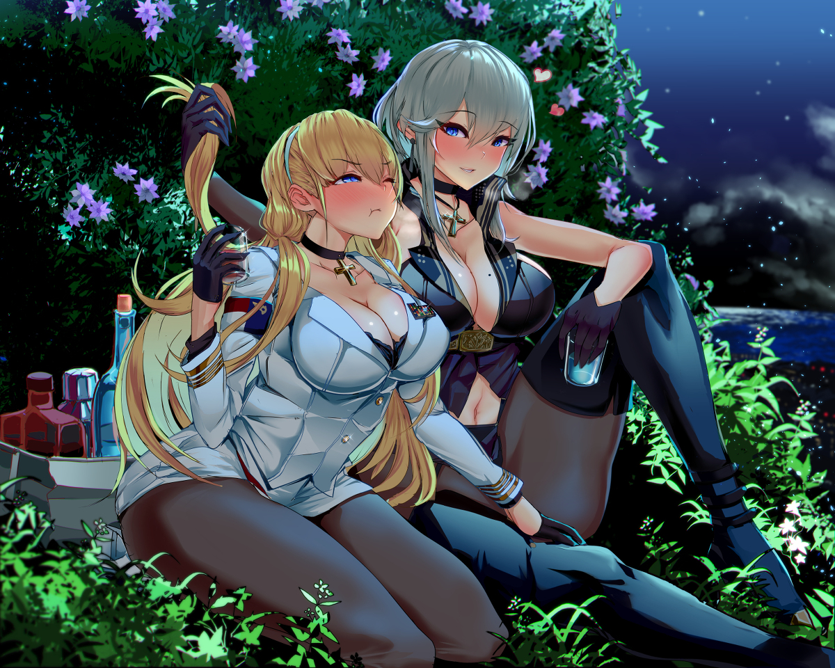 This is a pixiv picture whose title is こっそり深夜晩酌.