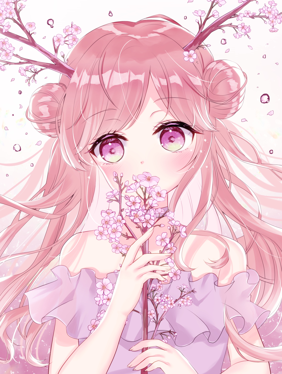 This is a pixiv picture whose title is 🌸🌸.