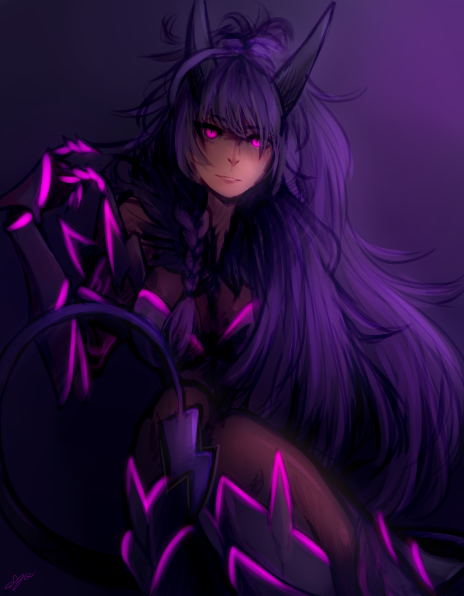 This is a pixiv picture whose title is electric devil.