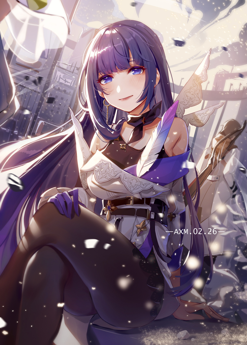 This is a pixiv picture whose title is 雷电芽衣.