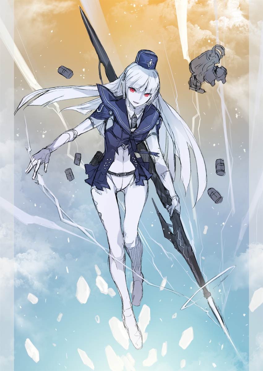 This is a pixiv picture whose title is 【PFAOS】杖剣、解放！【シルバーセイル】.