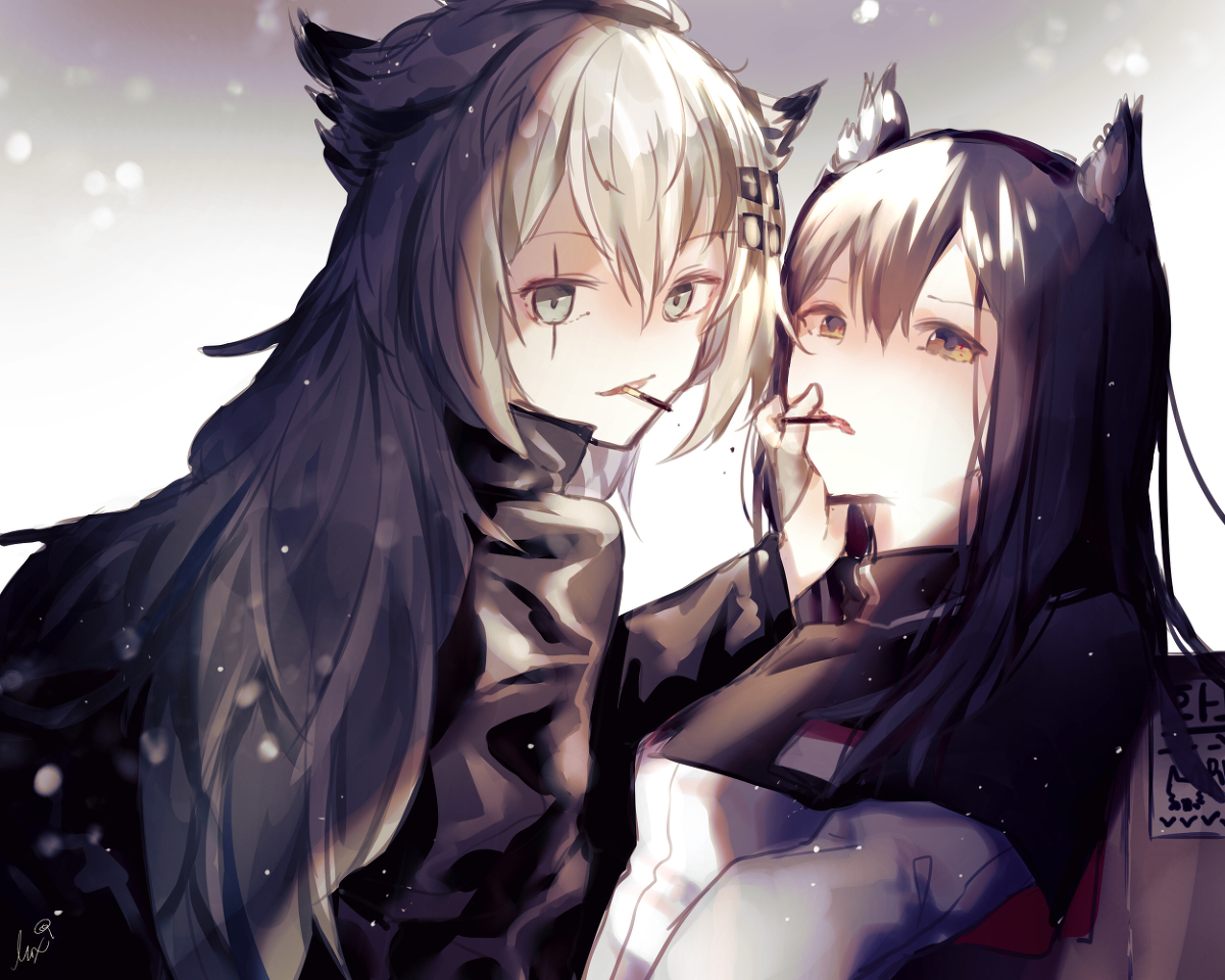 This is a pixiv picture whose title is 🐺🐺.