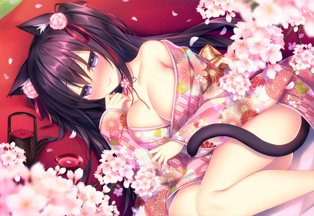 This is a pixiv picture whose title is お花見.