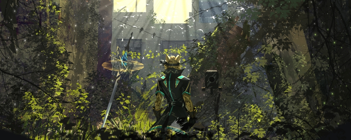 This is a pixiv picture whose title is 遮光.