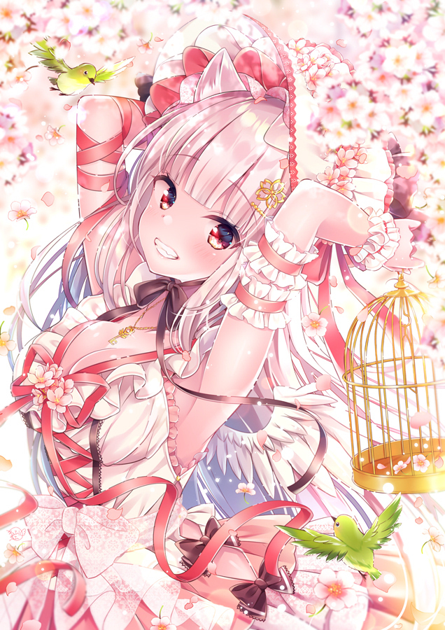 This is a pixiv picture whose title is 🌸桜と君と🌸.