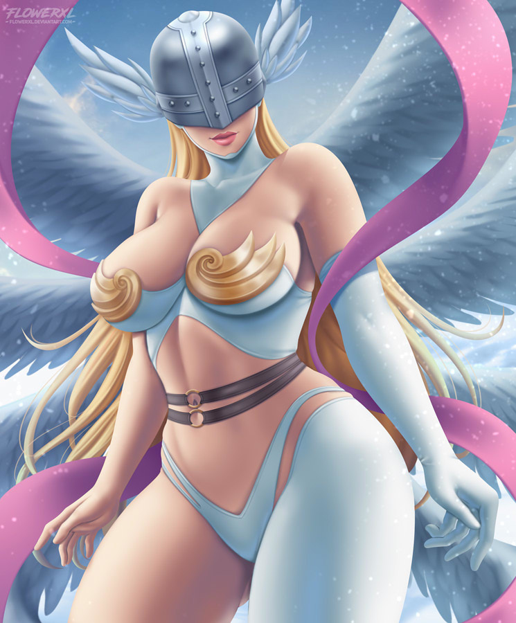 This is a pixiv picture whose title is Angewomon.